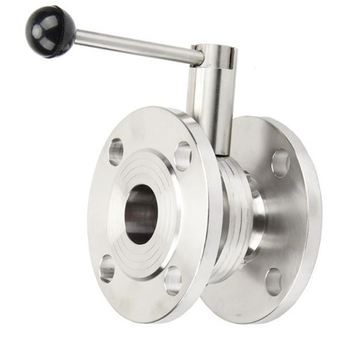 Best flange type sanitary grade butterfly valve