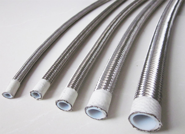 Braided teflon hoses