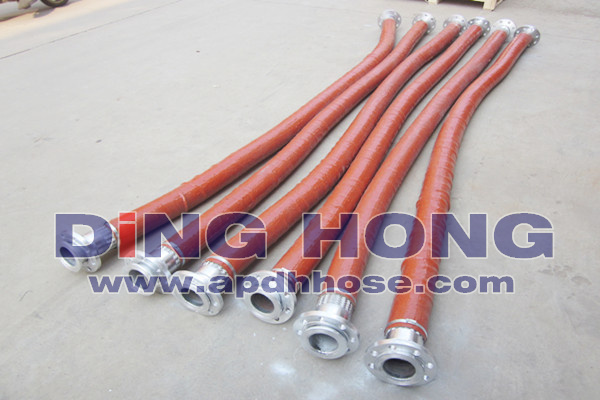 High temperature flange flexible hose