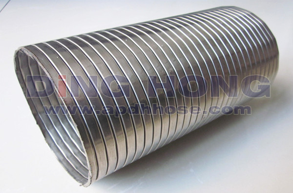 Flexible stainless steel interlock hose