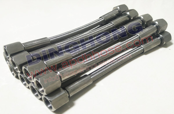 Braided teflon hose assemblies