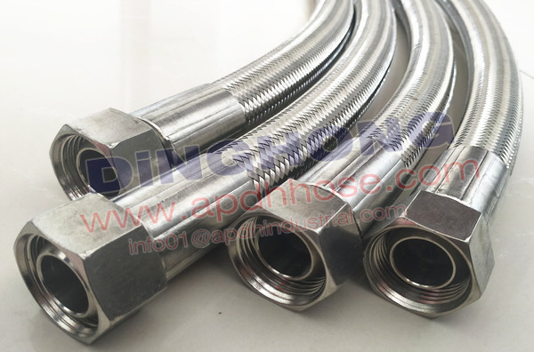 Stainless braided teflon hose