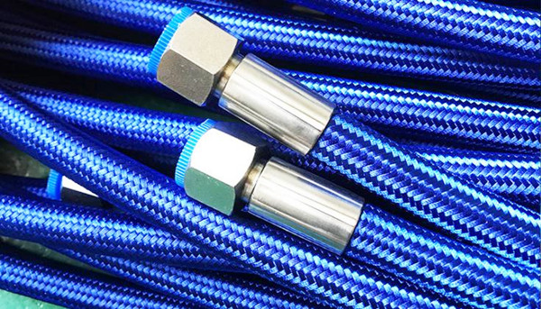 Braided teflon hose assemblies