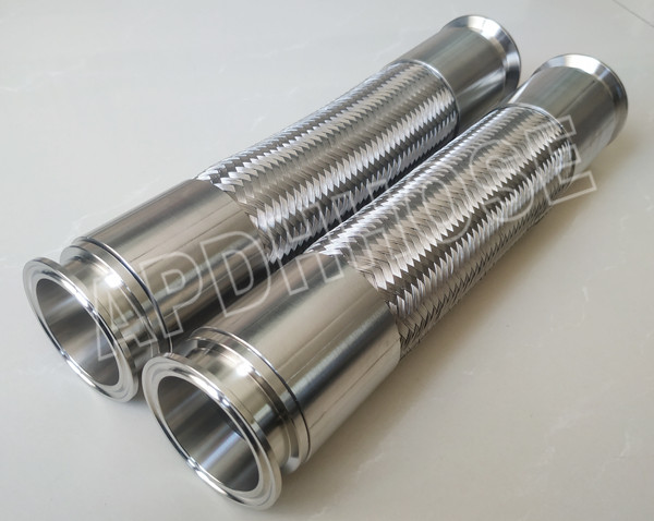 1.5 Tri Clamp Stainless steel ptfe braided hose